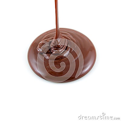 Liquid chocolate Stock Photo