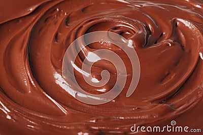 Liquid chocolate Stock Photo