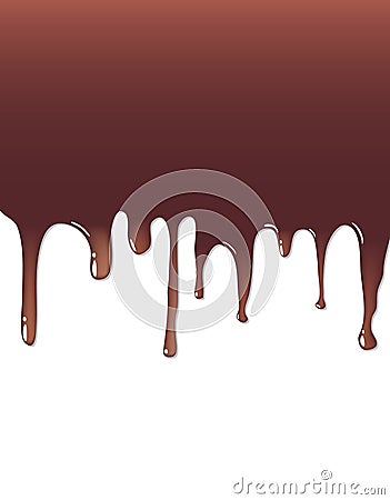 Liquid chocolate Vector Illustration