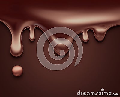 Liquid chocolate Stock Photo