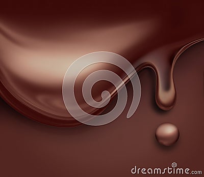 Liquid chocolate Stock Photo