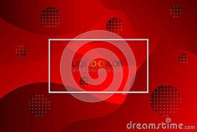 Red liquid color as background Vector Illustration