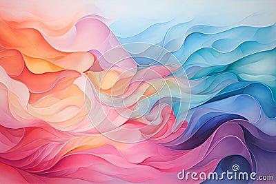 .Liquid Colorful Background. Soft and Dreamy Stock Photo