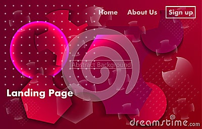 Liquid dynamic background for business presentation, landing pages or posters. Vector Illustration