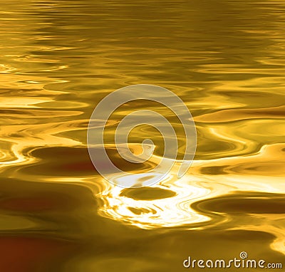Liquid gold background Stock Photo