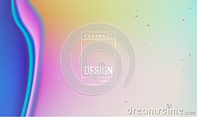 Liquid gradient color Background Design. Fluid Futuristic Minimal Poster or Landing Page. Trendy Illustration Vector Illustration