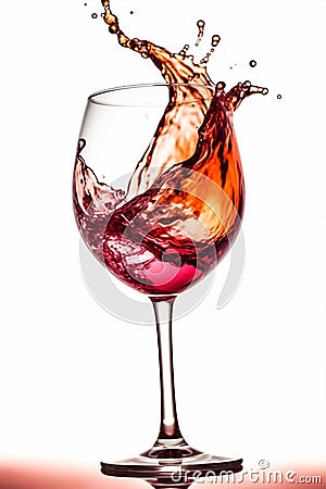 closeup gradient party wine wine background glass glass alcohol liquid drink red. Generative AI. Stock Photo