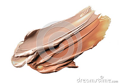 Liquid makeup foundation stroke Stock Photo