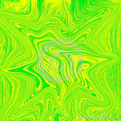 Liquid marble abstract green and yellow. Cool for use Stock Photo