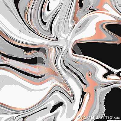 Liquid marble texture design, colorful marbling surface Vector Illustration