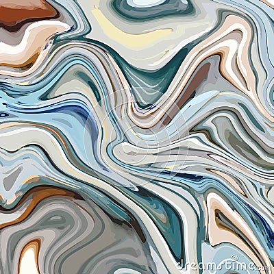 Liquid marble texture design, colorful marbling surface Vector Illustration