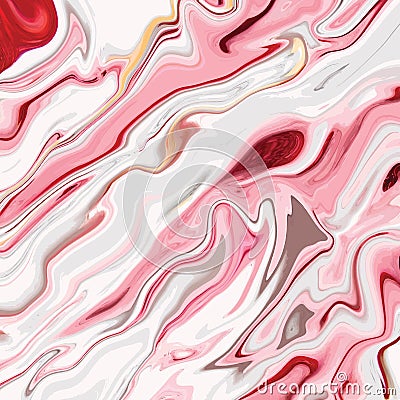 Liquid marble texture design, colorful marbling surface Vector Illustration