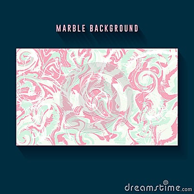 Liquid marble texture. Mixture of acrylic paints. Abstract background design. Fluid art. Applicable for background design Vector Illustration