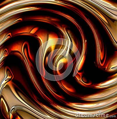 Liquid metal Stock Photo