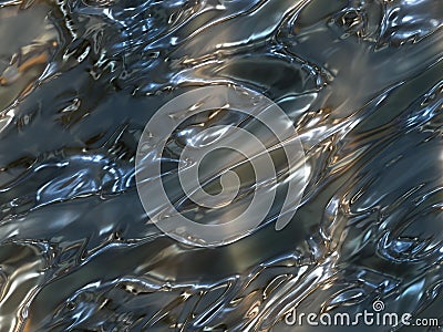 Liquid metal Stock Photo