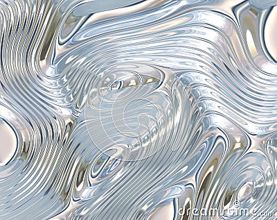 Liquid Metal Background Stock Photo