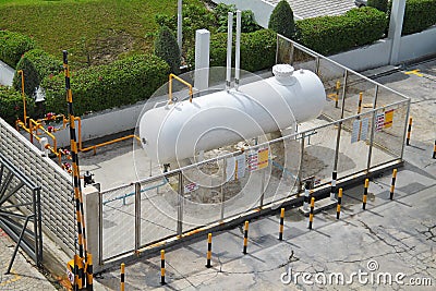 Liquid Petroleum Gas (LPG) storage unit Stock Photo