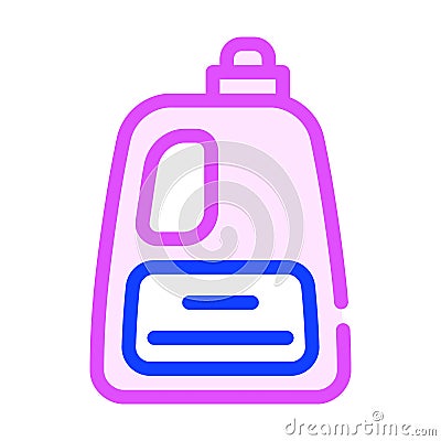 Liquid powder or conditioner bottle color icon vector illustration Vector Illustration