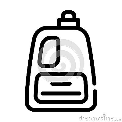 Liquid powder or conditioner bottle line icon vector illustration Vector Illustration