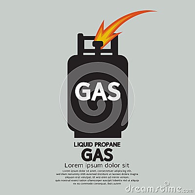 Liquid Propane Gas Vector Illustration