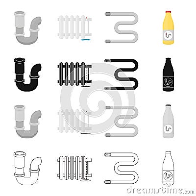 Liquid, tools, equipment, plumbing and other web icon in cartoon style.Mole, sanitary, liquid, icons in set collection. Vector Illustration