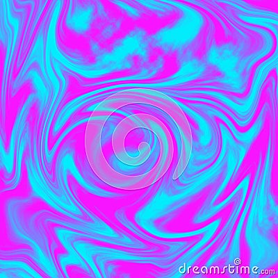 Liquid wallpaper combination of pink and blue. Liquid abstract digital illustration wallpaper Stock Photo