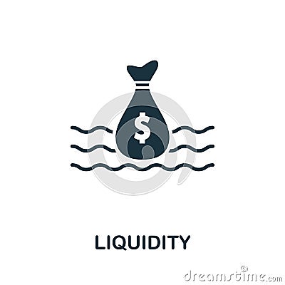 Liquidity icon. Creative element design from stock market icons collection. Pixel perfect Liquidity icon for web design, apps, Stock Photo