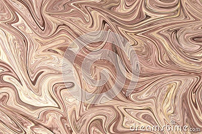 Liquify Abstract Pattern With LightPink And Seashell Graphics Color Art Form. Digital Background With Liquifying Flow Stock Photo