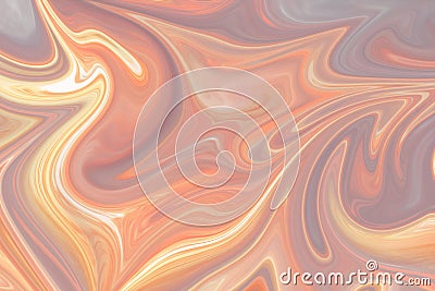 Liquify Abstract Pattern With Pink, LightSalmon, LightPink And Coral Graphics Color Art Form. Digital Background With Liquifying Stock Photo