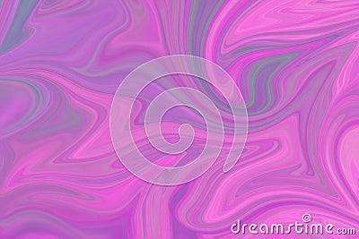 Liquify Abstract Pattern With Pink, Violet, Coral And Azure Graphics Color Art Form. Digital Background With Liquifying Flow Stock Photo