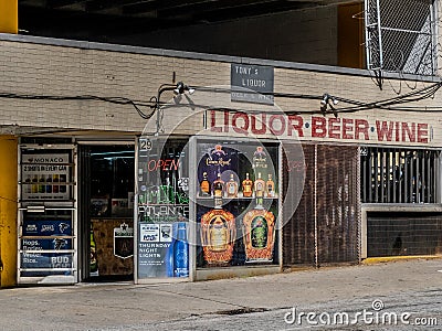 Liquor Beer and Wine Editorial Stock Photo