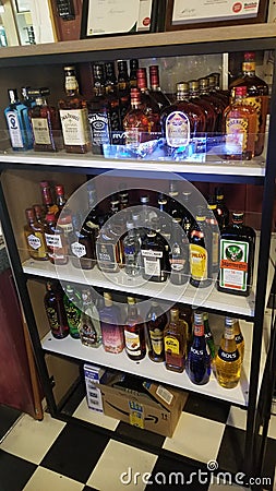 Liquors Editorial Stock Photo