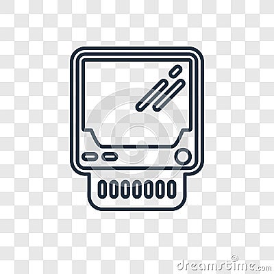 Lisa concept vector linear icon isolated on transparent background, Lisa concept transparency logo in outline style Vector Illustration