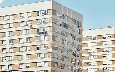 Architecture of a Suburb main City Lissabon Stock Photo