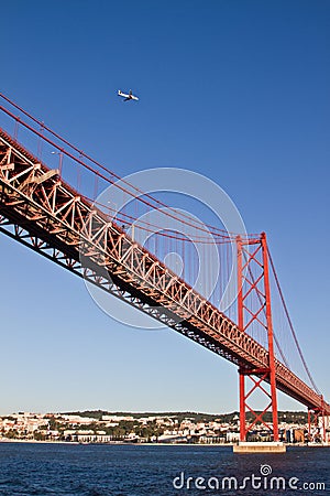 Lisbon, 25th of April bridge Stock Photo