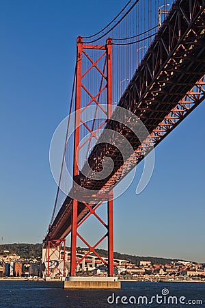 Lisbon, 25th of April bridge Stock Photo