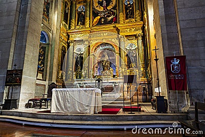 Lisbon Chancel of the Jesuit Church of Saint Roch Stock Photo