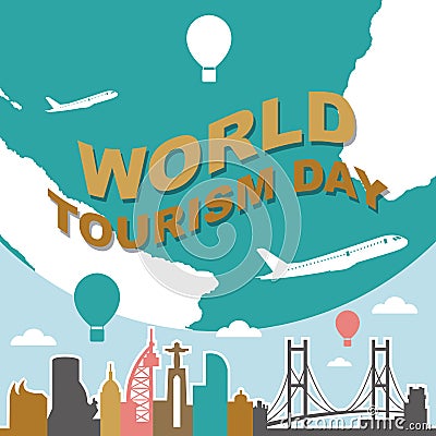 Lisbon City Portugal Europe Travel World Tourism Day Illustration Vector Illustration