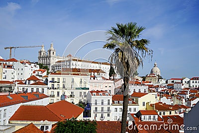 Lisbon: Miradouro Santa Luzia Stock Photo