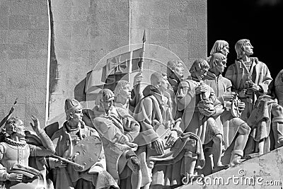 Lisbon monument to the discoveries Editorial Stock Photo