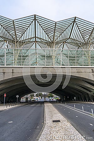 Lisbon Oriente Station Editorial Stock Photo
