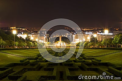 Lisbon, Parque Eduardo VII Stock Photo