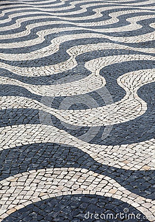 Lisbon pavement Stock Photo