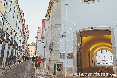 Lisbon, Portugal - 01/03/19: Convent of Saint Peter of Alcantara, Bairro Alto Editorial Stock Photo