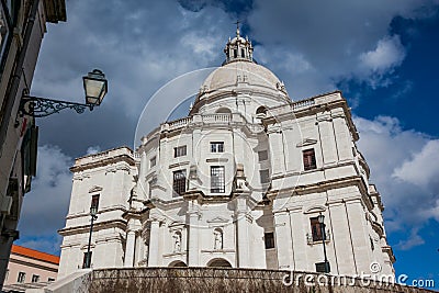 LISBON, PORTUGAL - January 27, 2011: dome, Igreja de Santa Engracia, Lisbon Editorial Stock Photo