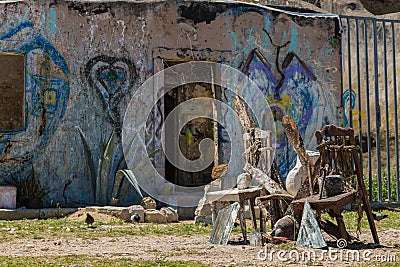 Lisbon, Portugal - May 19, 2017: Fragments from the streets of O Editorial Stock Photo