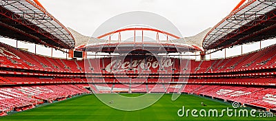 Estadio da Luz (Stadium of Light), home stadium for the S.L. Ben Editorial Stock Photo