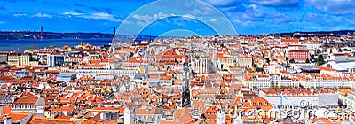 Lisbon, Portugal panoramic view Stock Photo