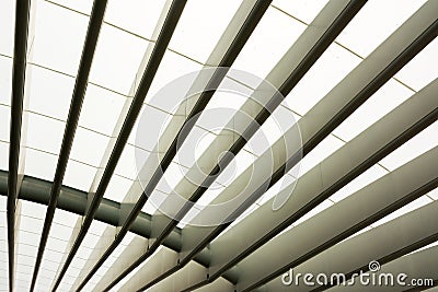 Lisbon Portugal Train Station Estacao do Oriente Subway Architectural Detail Editorial Stock Photo