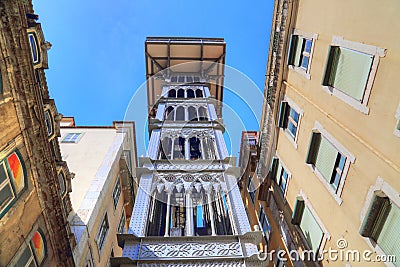 Lisbon, Santa Justa Elevator Stock Photo